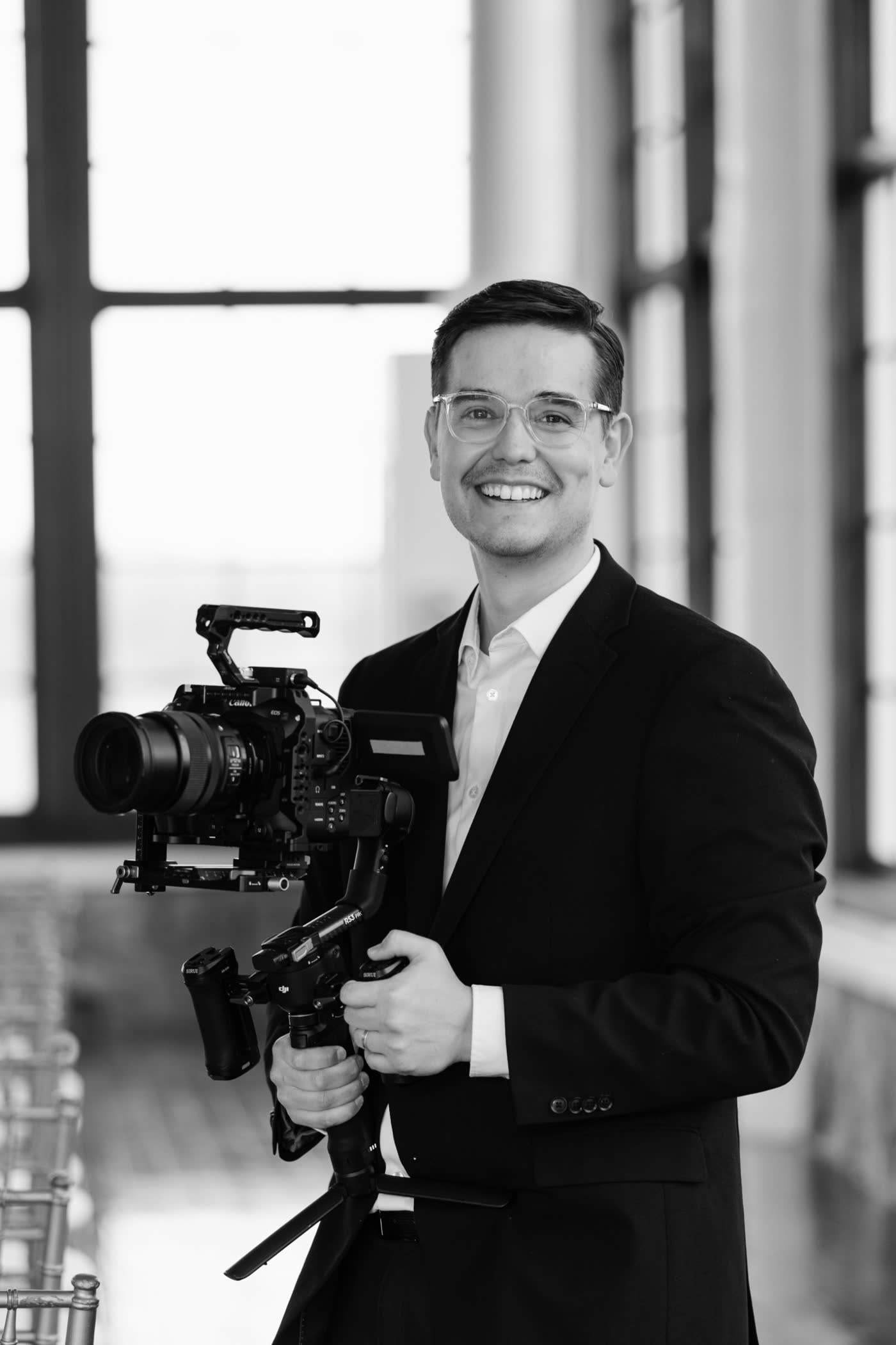 Chris Hopkins, camera in hand